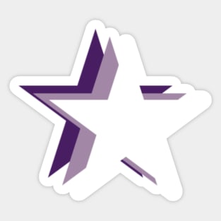 purple star Sticker